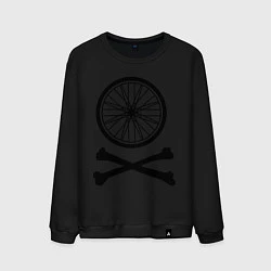 Свитшот хлопковый мужской Bicycle, цвет: черный