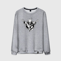 Свитшот хлопковый мужской Thunderdome logo, цвет: меланж