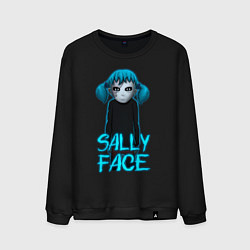 Свитшот хлопковый мужской Sally Face, цвет: черный
