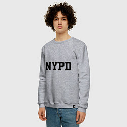 Свитшот хлопковый мужской NYPD, цвет: меланж — фото 2