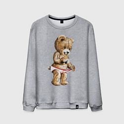 Свитшот хлопковый мужской Nasty Bear, цвет: меланж