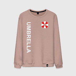 Свитшот хлопковый мужской UMBRELLA CORP, цвет: пыльно-розовый