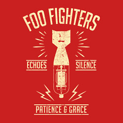 Свитшот хлопковый мужской Foo Fighters: Patience & Grace, цвет: красный — фото 2