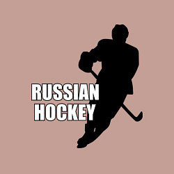 Свитшот хлопковый мужской Russian Red Hockey, цвет: пыльно-розовый — фото 2