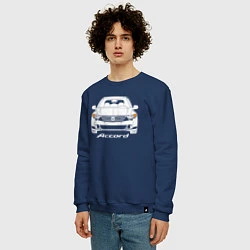 Свитшот хлопковый мужской Honda Accord 8, цвет: тёмно-синий — фото 2