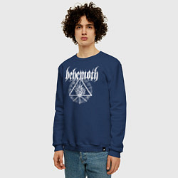Свитшот хлопковый мужской Behemoth, цвет: тёмно-синий — фото 2