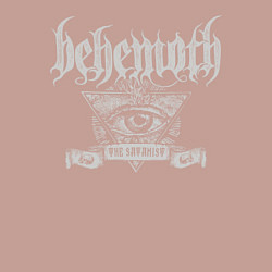 Свитшот хлопковый мужской Behemoth: The Satanist, цвет: пыльно-розовый — фото 2