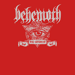 Свитшот хлопковый мужской Behemoth: The Satanist, цвет: красный — фото 2