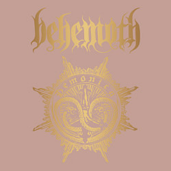 Свитшот хлопковый мужской Behemoth: Demonica, цвет: пыльно-розовый — фото 2
