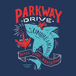 Свитшот хлопковый мужской Parkway Drive: Unbreakable, цвет: тёмно-синий — фото 2