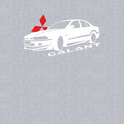Свитшот хлопковый мужской Mitsubishi Galant, цвет: меланж — фото 2
