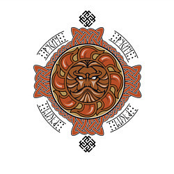 Свитшот хлопковый мужской РУСИЧ, цвет: белый — фото 2