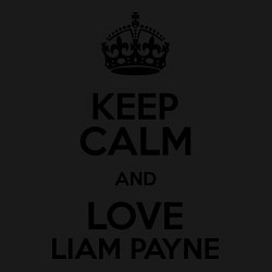 Свитшот хлопковый мужской Keep Calm & Love Liam Payne, цвет: черный — фото 2