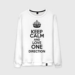 Мужской свитшот Keep Calm & Love One Direction