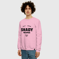 Свитшот хлопковый мужской Shady records, цвет: светло-розовый — фото 2