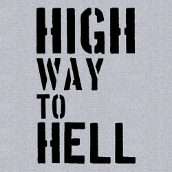 Свитшот хлопковый мужской High way to hell, цвет: меланж — фото 2