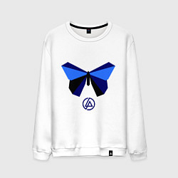 Свитшот хлопковый мужской Linkin Park: Butterfly, цвет: белый