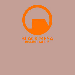 Свитшот хлопковый мужской Black Mesa: Research Facility, цвет: пыльно-розовый — фото 2