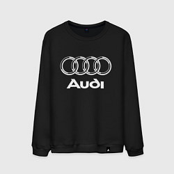 Свитшот хлопковый мужской AUDI, цвет: черный