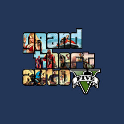 Свитшот хлопковый мужской GTA 5 Stories, цвет: тёмно-синий — фото 2
