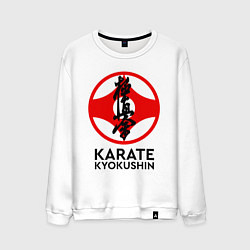 Свитшот хлопковый мужской Karate Kyokushin, цвет: белый