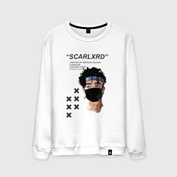 Свитшот хлопковый мужской SCARLXRD, цвет: белый