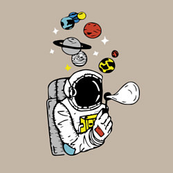 Свитшот хлопковый мужской Cosmos, цвет: миндальный — фото 2