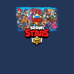 Свитшот хлопковый мужской BRAWL STARS, цвет: тёмно-синий — фото 2