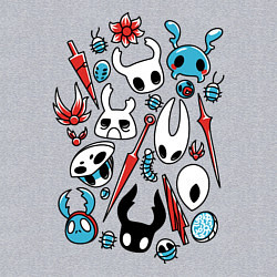 Свитшот хлопковый мужской Hollow Knight, цвет: меланж — фото 2