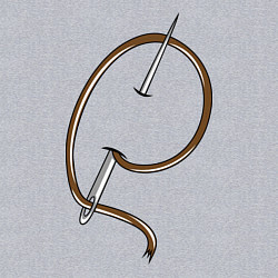 Свитшот хлопковый мужской Иголка с ниткой, цвет: меланж — фото 2