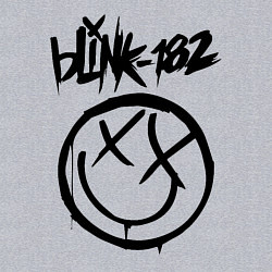 Свитшот хлопковый мужской BLINK-182, цвет: меланж — фото 2