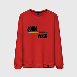 Свитшот хлопковый мужской John Wick, цвет: красный