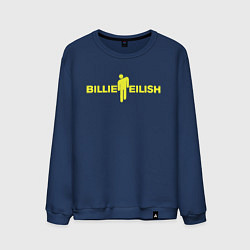 Свитшот хлопковый мужской BILLIE EILISH: Black Fashion, цвет: тёмно-синий