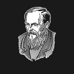Свитшот хлопковый мужской Достоевский Фёдор Михайлович, цвет: черный — фото 2
