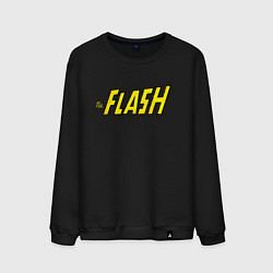 Свитшот хлопковый мужской The Flash, цвет: черный