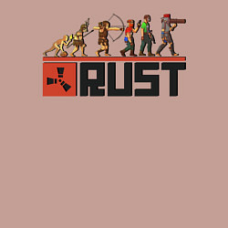 Свитшот хлопковый мужской Evolution Rust, цвет: пыльно-розовый — фото 2