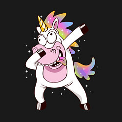 Свитшот хлопковый мужской Dabbing Unicorn, цвет: черный — фото 2