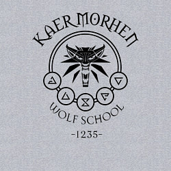 Свитшот хлопковый мужской ВЕДЬМАК, цвет: меланж — фото 2