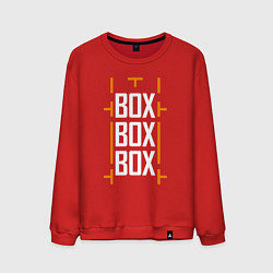 Свитшот хлопковый мужской Box box box, цвет: красный