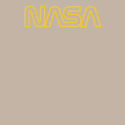 Свитшот хлопковый мужской NASA Vision Mission and Core Values на спине, цвет: миндальный — фото 2