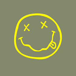 Свитшот хлопковый мужской NIRVANA на спине, цвет: авокадо — фото 2