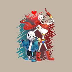 Свитшот хлопковый мужской UNDERTALE, цвет: миндальный — фото 2