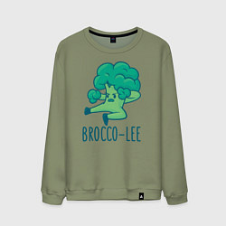 Свитшот хлопковый мужской Brocco Lee, цвет: авокадо