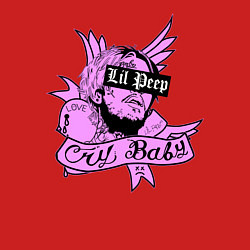 Свитшот хлопковый мужской LIL PEEP, цвет: красный — фото 2