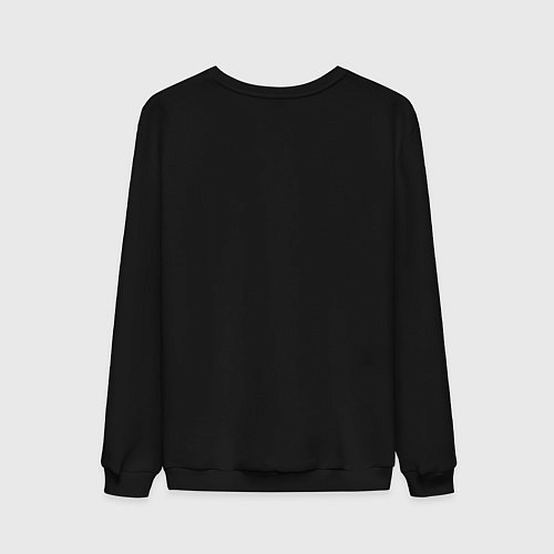 Мужской свитшот BLACK IS MY HAPPY COLOR / Черный – фото 2