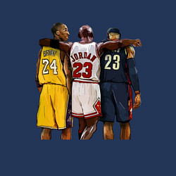 Свитшот хлопковый мужской Bryant, Jordan, James, цвет: тёмно-синий — фото 2