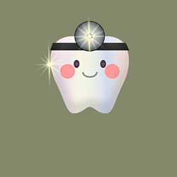 Свитшот хлопковый мужской Подарок стоматологу, цвет: авокадо — фото 2