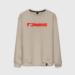 Свитшот хлопковый мужской LIMP BIZKIT, цвет: миндальный