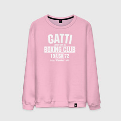 Свитшот хлопковый мужской Gatti Boxing Club, цвет: светло-розовый