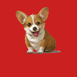 Свитшот хлопковый мужской КОРГИ, цвет: красный — фото 2